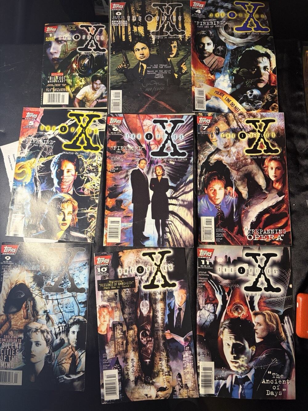 Topps Comics The X-Files Comic Book Lot Multiple Issues Mulder Scully